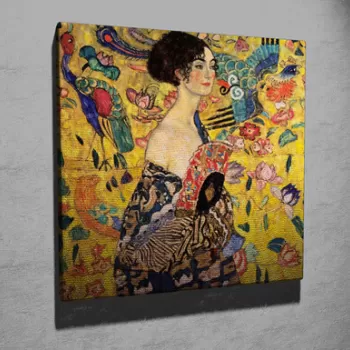 Tablou decorativ, KC242, Canvas, Lemn, Multicolor imagine