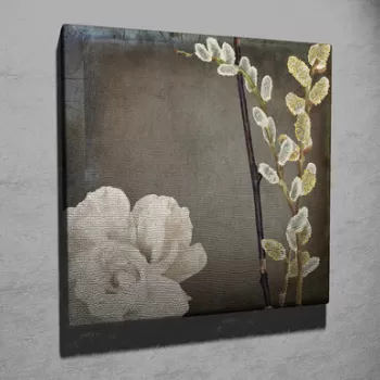 Tablou decorativ, KC243, Canvas, Lemn, Multicolor imagine