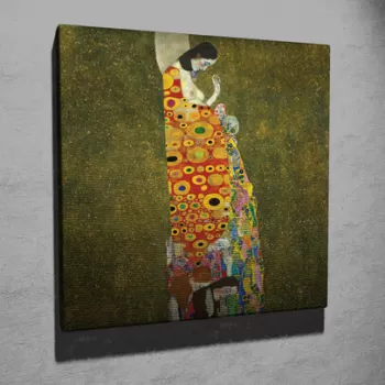 Tablou decorativ, KC247, Canvas, Lemn, Multicolor imagine
