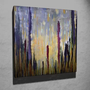 Tablou decorativ, KC252, Canvas, Lemn, Multicolor imagine