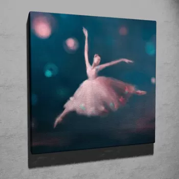 Tablou decorativ, KC318, Canvas, Lemn, Multicolor imagine