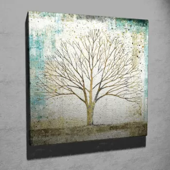 Tablou decorativ, KC329, Canvas, Lemn, Multicolor imagine