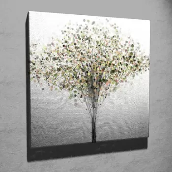 Tablou decorativ, KC331, Canvas, Lemn, Multicolor imagine