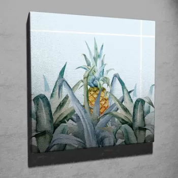 Tablou decorativ, KC332, Canvas, Lemn, Multicolor imagine