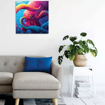 Tablou decorativ, KC428, 50% bumbac / 50% poliester, Canvas imprimat, Multicolor imagine