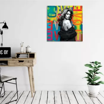 Tablou decorativ, KC429, 50% bumbac / 50% poliester, Canvas imprimat, Multicolor imagine
