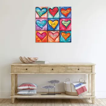 Tablou decorativ, KC433, 50% bumbac / 50% poliester, Canvas imprimat, Multicolor imagine