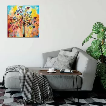 Tablou decorativ, KC434, 50% bumbac / 50% poliester, Canvas imprimat, Multicolor imagine