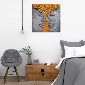 Tablou decorativ, KC436, 50% bumbac / 50% poliester, Canvas imprimat, Multicolor imagine