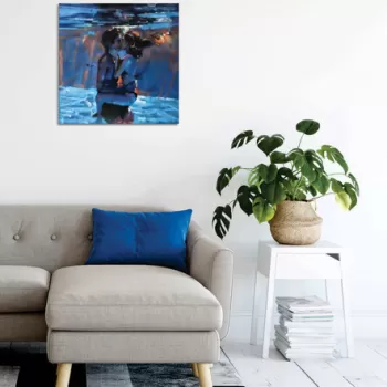 Tablou decorativ, KC439, 50% bumbac / 50% poliester, Canvas imprimat, Multicolor imagine