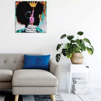 Tablou decorativ, KC440, 50% bumbac / 50% poliester, Canvas imprimat, Multicolor imagine