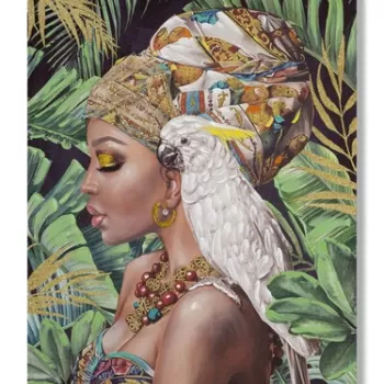 Tablou decorativ, Kenda Vertical, Mauro Ferretti, 120 x 90 cm, canvas imprimat si pictat/lemn de pin, multicolor imagine