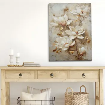 Tablou decorativ, KNV10090, Cadru: 100% LEMN (grosime: 3 cm), Multicolor imagine