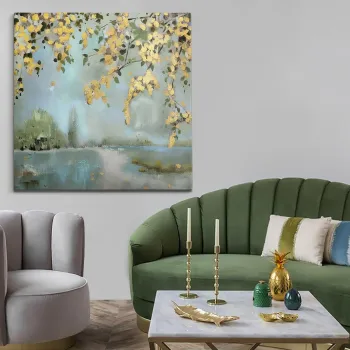Tablou decorativ, KNV10103, Cadru: 100% LEMN (grosime: 3 cm), Multicolor imagine