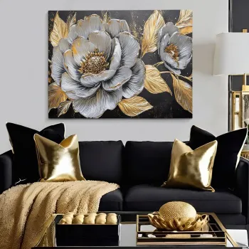 Tablou decorativ, KNV10254, Cadru: 100% LEMN (grosime: 3 cm), Multicolor imagine