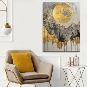 Tablou decorativ, KNV10267, Cadru: 100% LEMN (grosime: 3 cm), Multicolor imagine