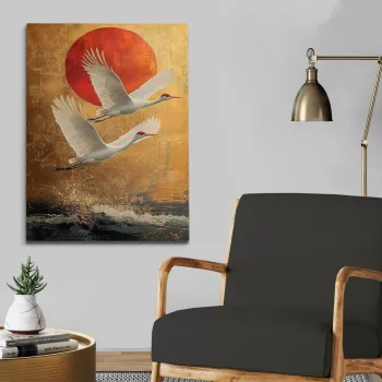 Tablou decorativ, KNV10271, Cadru: 100% LEMN (grosime: 3 cm), Multicolor imagine