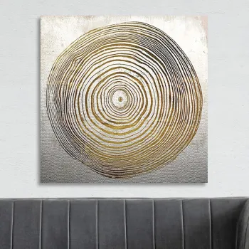 Tablou decorativ, KNV4411_7070 (70 x 70), PANZA, Canvas imprimat, Multicolor imagine