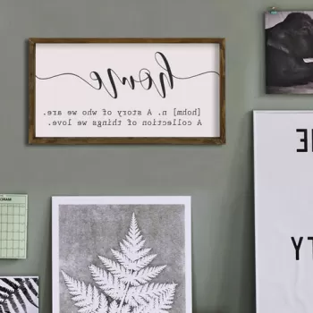 Tablou decorativ, KZM318, MDF, Imprimat UV, Maro / Alb / Negru imagine