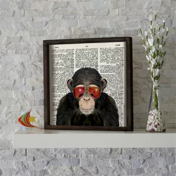 Tablou decorativ, KZM518, MDF, Imprimat UV, Maro / Alb / Negru / Rosu / Gri imagine