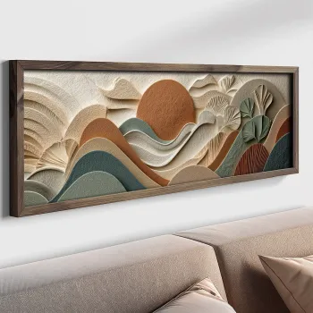 Tablou decorativ, LAC001-120, MDF, Lemn masiv, Multicolor imagine