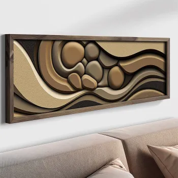 Tablou decorativ, LAC003-150, MDF, Lemn masiv, Multicolor imagine