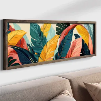 Tablou decorativ, LAC005-150, MDF, Lemn masiv, Multicolor imagine