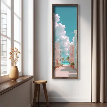 Tablou decorativ, LAC043-150, MDF, Lemn masiv, Multicolor imagine