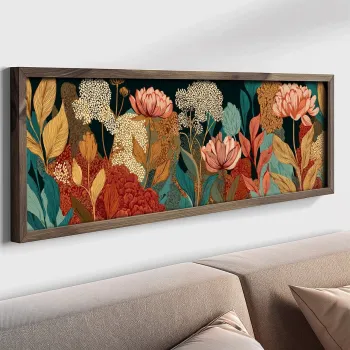 Tablou decorativ, LAC047-120, MDF, Lemn masiv, Multicolor imagine