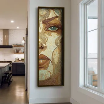 Tablou decorativ, LAC073-120, MDF, Lemn masiv, Multicolor imagine