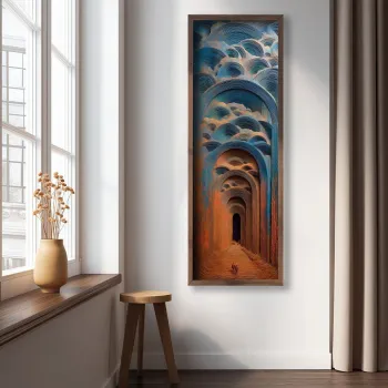 Tablou decorativ, LAC085-150, MDF, Lemn masiv, Multicolor imagine
