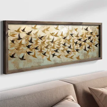 Tablou decorativ, LAC091-120, MDF, Lemn masiv, Multicolor imagine