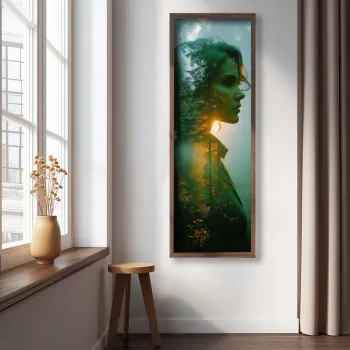 Tablou decorativ, LAC092-150, MDF, Lemn masiv, Multicolor imagine