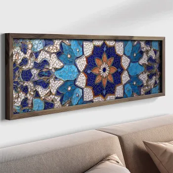 Tablou decorativ, LAC094-120, MDF, Lemn masiv, Multicolor imagine