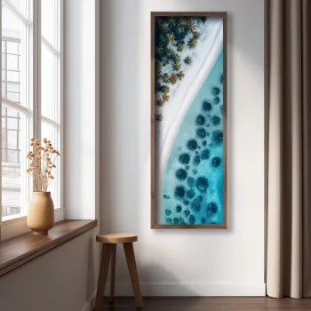 Tablou decorativ, LAC107-120, MDF, Lemn masiv, Multicolor imagine