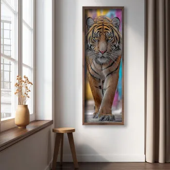 Tablou decorativ, LAC110-120, MDF, Lemn masiv, Multicolor imagine
