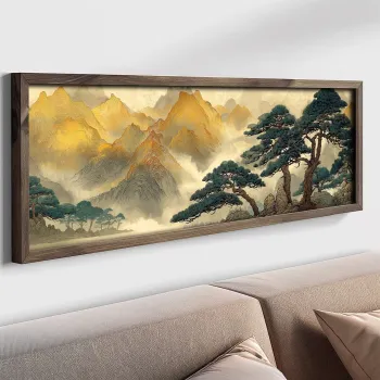 Tablou decorativ, LAC111-150, MDF, Lemn masiv, Multicolor imagine