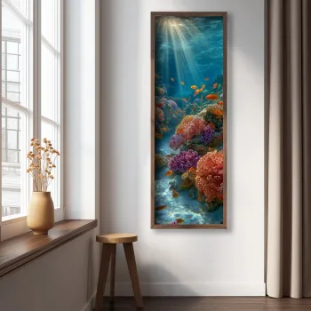 Tablou decorativ, LAC112-150, MDF, Lemn masiv, Multicolor imagine