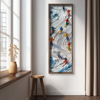 Tablou decorativ, LAC118-150, MDF, Lemn masiv, Multicolor imagine