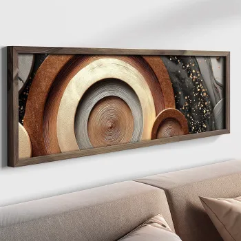 Tablou decorativ, LAC120-120, MDF, Lemn masiv, Multicolor imagine