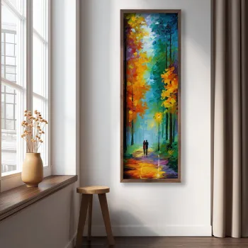 Tablou decorativ, LAC121-150, MDF, Lemn masiv, Multicolor imagine