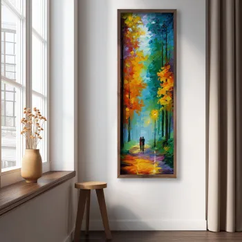 Tablou decorativ, LAC121-150, MDF, Lemn masiv, Multicolor imagine