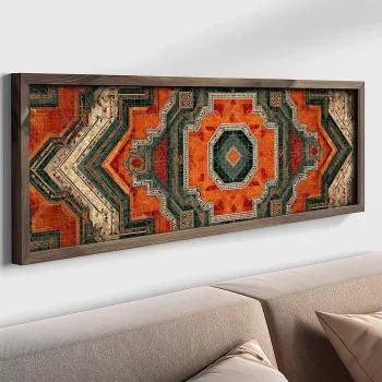 Tablou decorativ, LAC122-120, MDF, Lemn masiv, Multicolor imagine