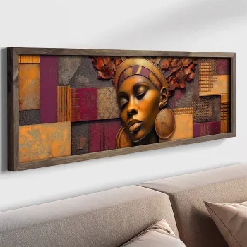 Tablou decorativ, LAC124-120, MDF, Lemn masiv, Multicolor imagine