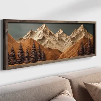 Tablou decorativ, LAC139-150, MDF, Lemn masiv, Multicolor imagine