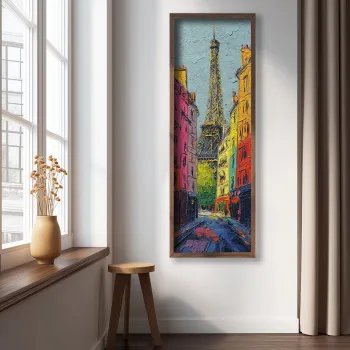 Tablou decorativ, LAC152-120, MDF, Lemn masiv, Multicolor imagine