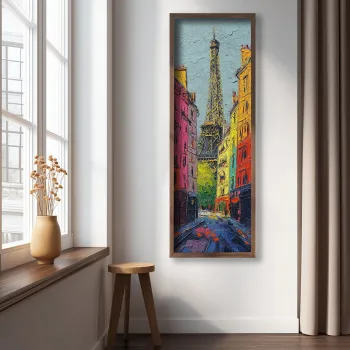 Tablou decorativ, LAC152-150, MDF, Lemn masiv, Multicolor imagine