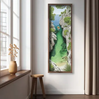 Tablou decorativ, LAC157-120, MDF, Lemn masiv, Multicolor imagine