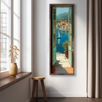 Tablou decorativ, LAC158-120, MDF, Lemn masiv, Multicolor imagine