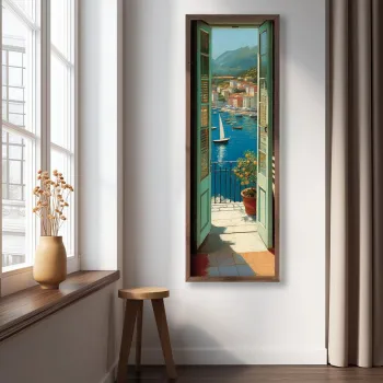 Tablou decorativ, LAC158-150, MDF, Lemn masiv, Multicolor imagine